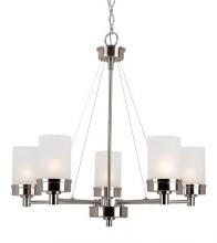 Trans Globe 70338 BN - 5LT-CHANDELIER-BRUSHED NICKEL-
